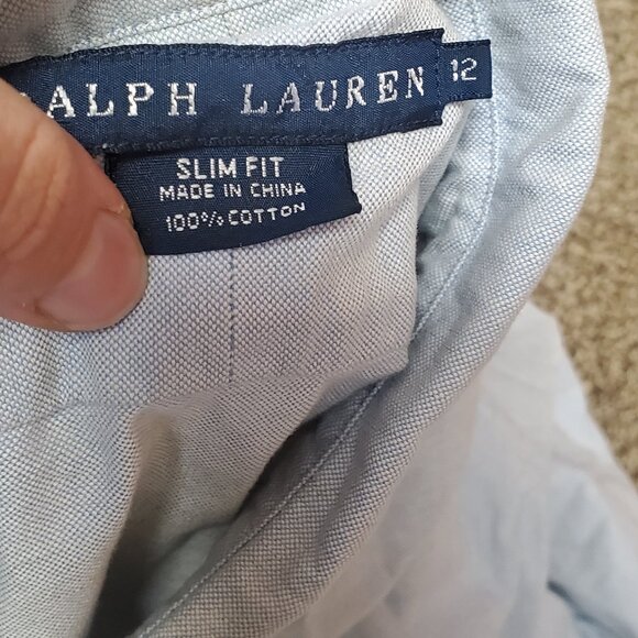 Lot of 2 Ralph Lauren 100% cotton Women's slim fit oxford button down shirts - Picture 5 of 6